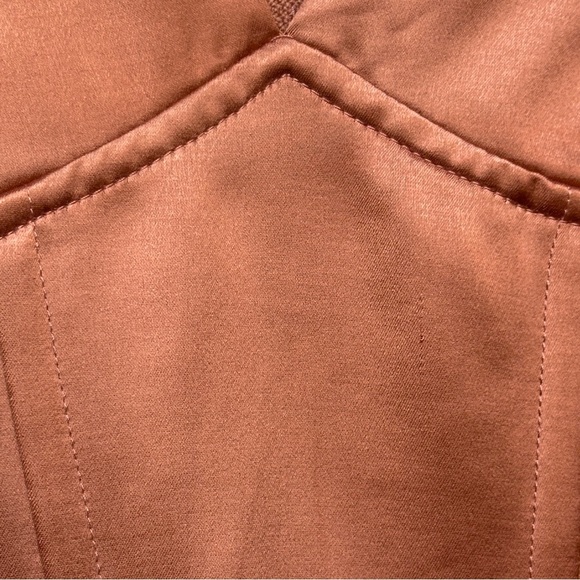 Jason Wu Satin Bronze Copper Corset Top Size Small - Picture 7 of 9